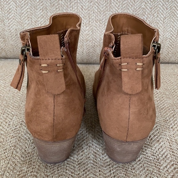 LUOIKA BROWN SUEDE ANKLE BOOTS - Picture 8 of 14